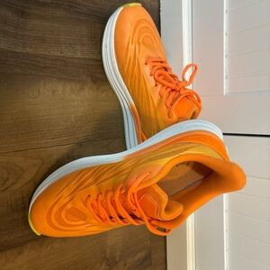 Orthocomfoot Orange Athletic Walking Shoes